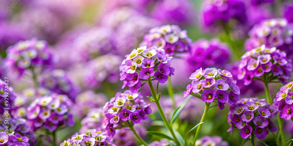 Beautiful purple Alyssum flowers in full bloom , nature, garden, floral, violet, small flowers, delicate, spring, blooming Beautiful purple Alyssum flowers in full bloom , nature, garden, floral, violet, small flowers, delicate, spring, blooming