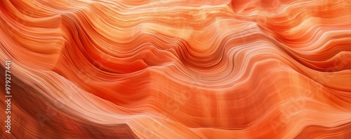 An aerial view of the iconic wave-like red rock formations at Antelope Canyon, Arizona