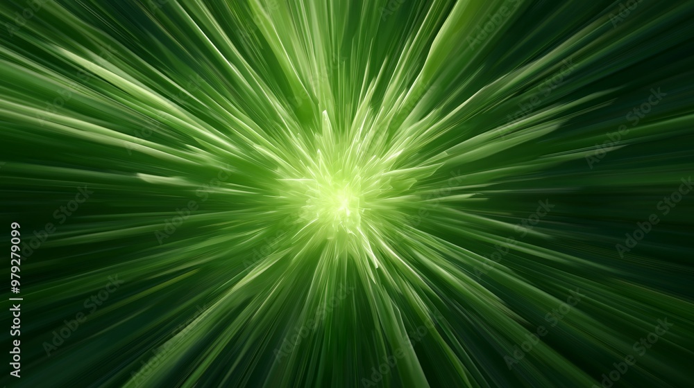 Green energy burst abstract light explosion Green energy burst abstract light explosion