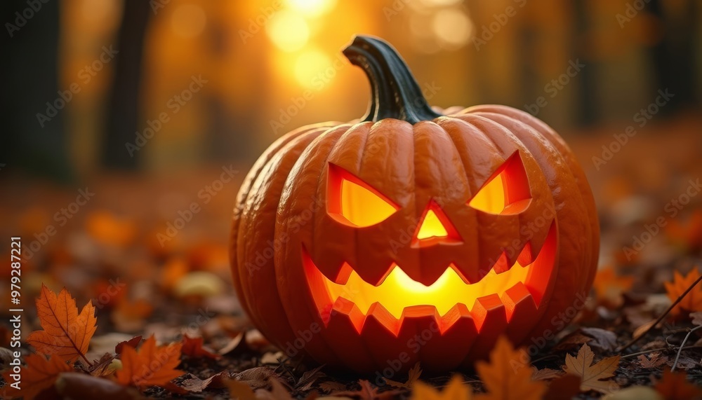 Autumns Glow A JackoLanterns Smile Autumns Glow A JackoLanterns Smile