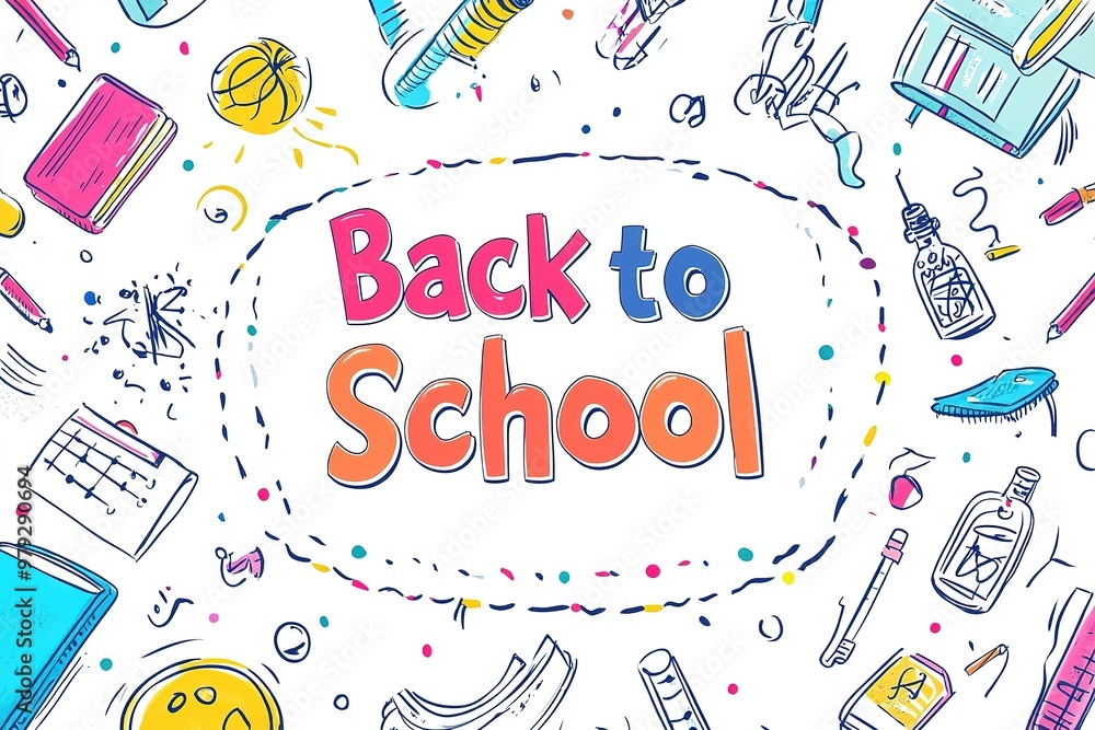Back to school concept with hand drawn rocket on blackboard and school supplies. Flat lay.
Back to school concept with hand drawn rocket on blackboard and school supplies. Flat lay.