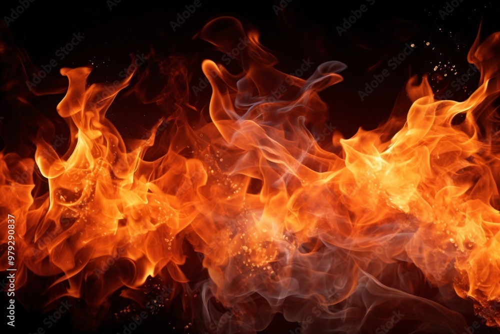 Realistic burning fire flames backgrounds bonfire fireplace. Realistic burning fire flames backgrounds bonfire fireplace.