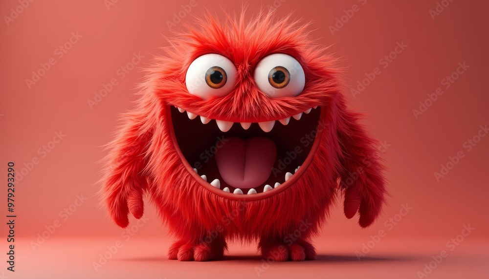 Joyful Monster A Red Furry Friend Joyful Monster A Red Furry Friend