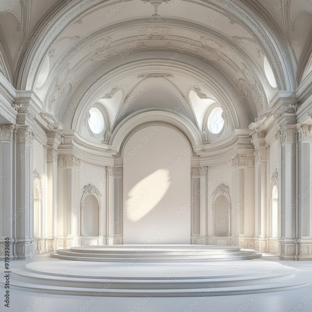 Fototapeta premium Grand White Hall.