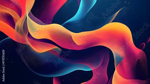 abstract colorful wave background