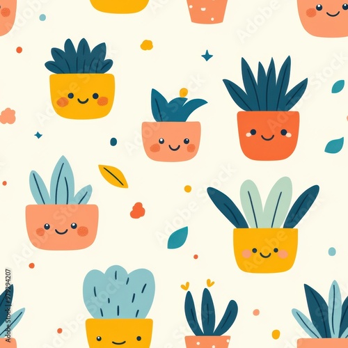 Happy Plant Pattern.