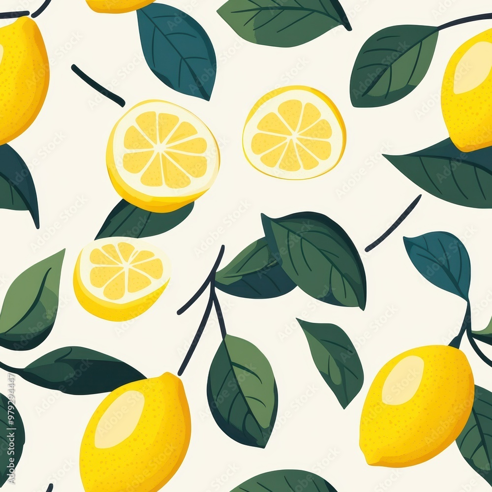 Lemon Pattern. Lemon Pattern.