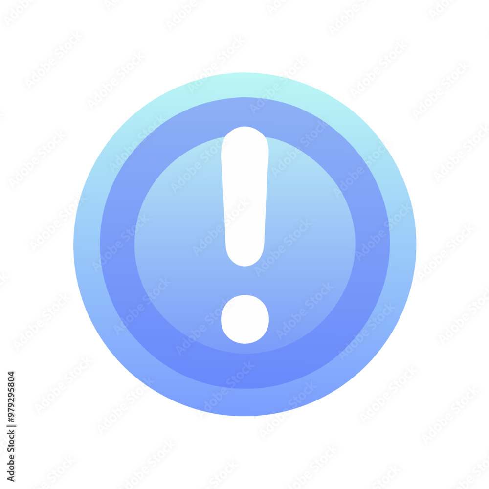 exclamation mark in a circle blue and white icon exclamation mark in a circle blue and white icon