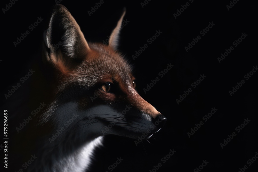 Fototapeta premium Fox wildlife animal mammal.