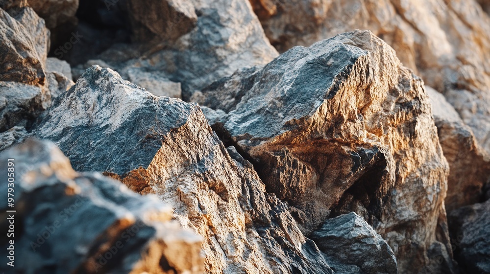 Rough surface of a rocky mountain Rough surface of a rocky mountain