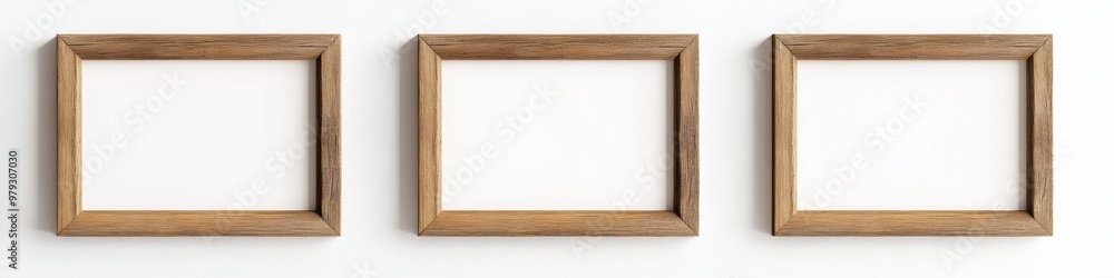 Obraz premium Wooden Frames Mockup.