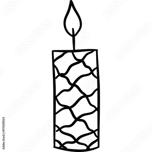 Doodle Candle