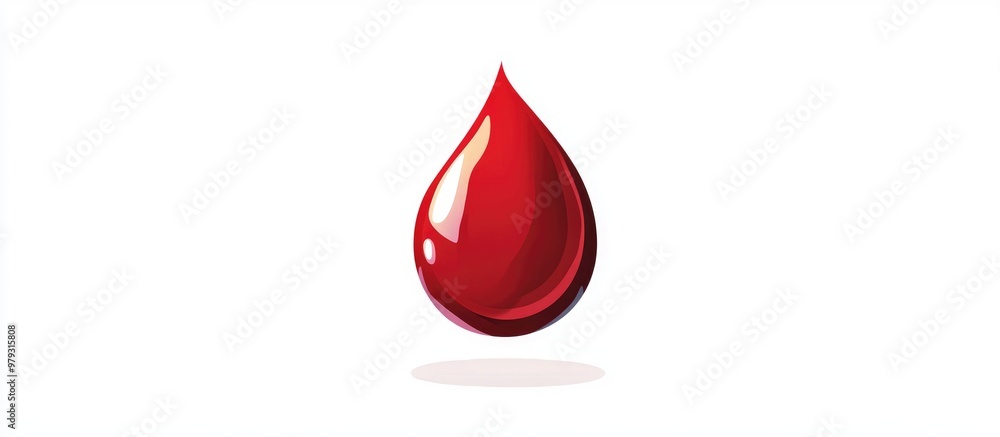 Fototapeta premium Drop of blood emoji