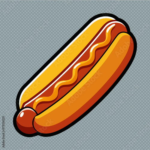 Hot Dog Vector Food vector illustration 