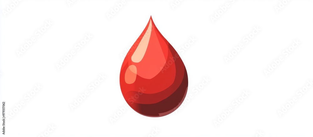 Fototapeta premium Drop of blood emoji