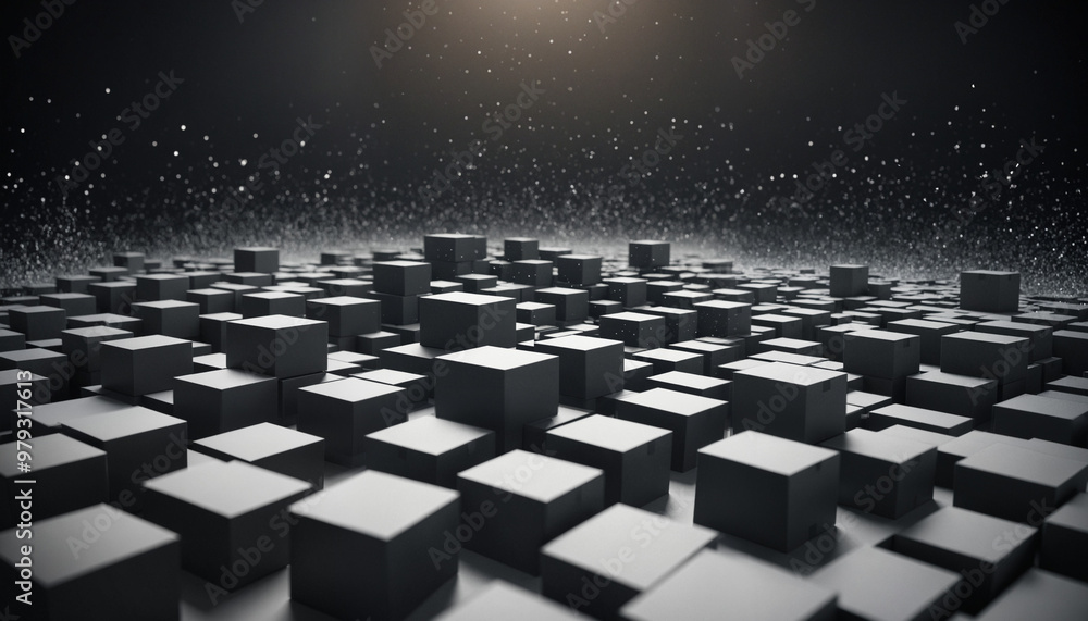 Obraz premium Abstract photo of boxes