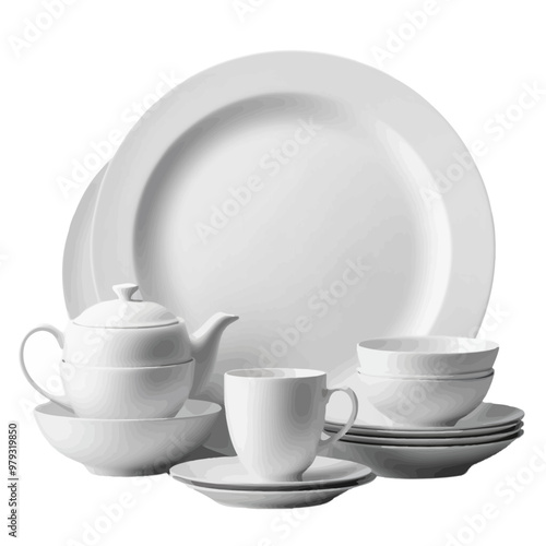 Elegant dinner set tableware for fine dining experience.PNG
