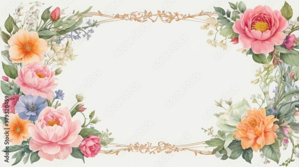 frame of flowers frame of flowers