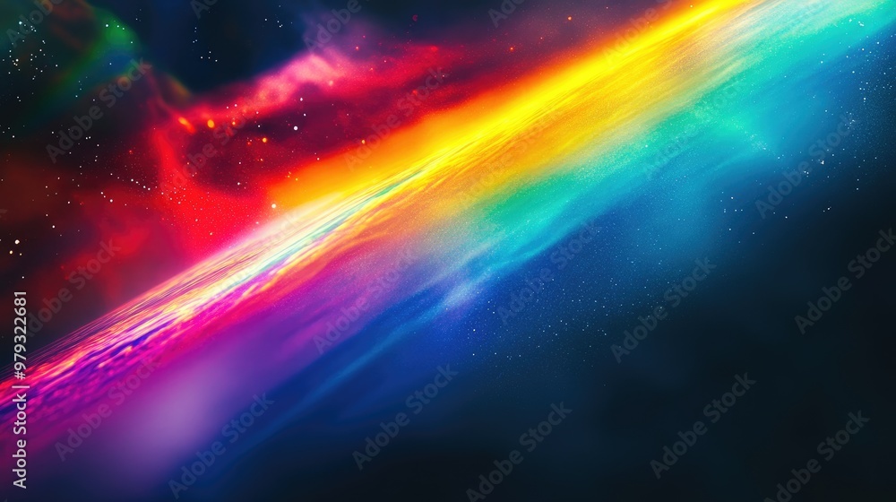 Abstract photography of a rainbow against a dark backdrop Unique web elements for banners and designs Surreal light dispersion with a digital aesthetic Abstract photography of a rainbow against a dark backdrop Unique web elements for banners and designs Surreal light dispersion with a digital aesthetic