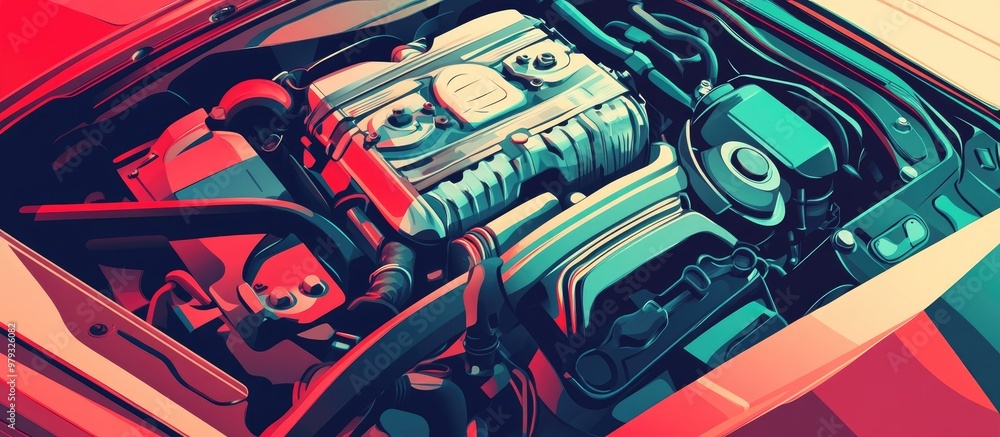 Car Engine Background Close Up Of Auto Repair And Maintenance Car Engine Background Close Up Of Auto Repair And Maintenance