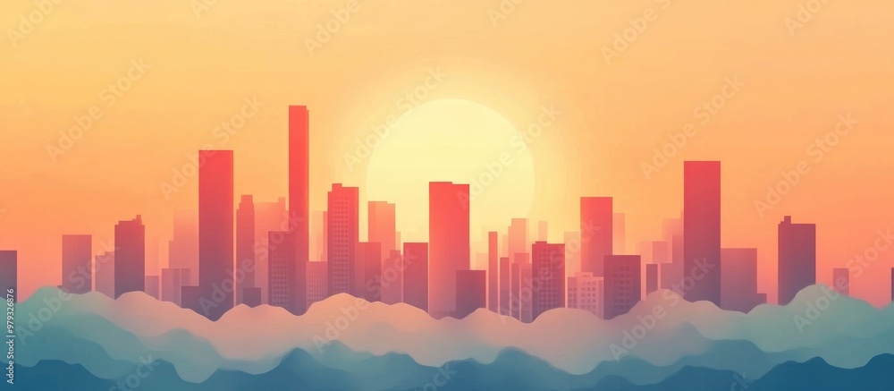 Abstract Depiction Of Air Pollution With Smog And Smoke Abstract Depiction Of Air Pollution With Smog And Smoke