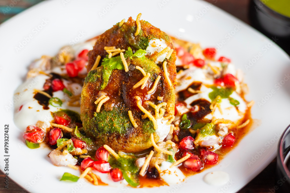 Dabeli is a spicy Indian street food made with a potato filling, tamarind chutney, and sev, served in a bun. Dabeli is a spicy Indian street food made with a potato filling, tamarind chutney, and sev, served in a bun.