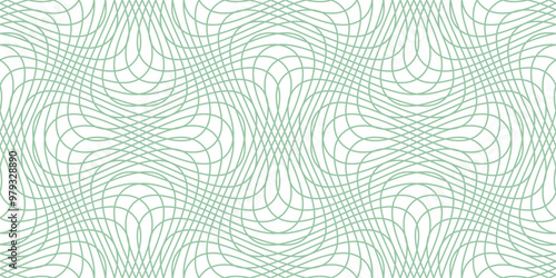 Guilloche pattern. Vector background with cheque watermark for certificate or diploma and currency design. Texture for chevrons in soft color for gift voucher, ticket, check, money, banknote