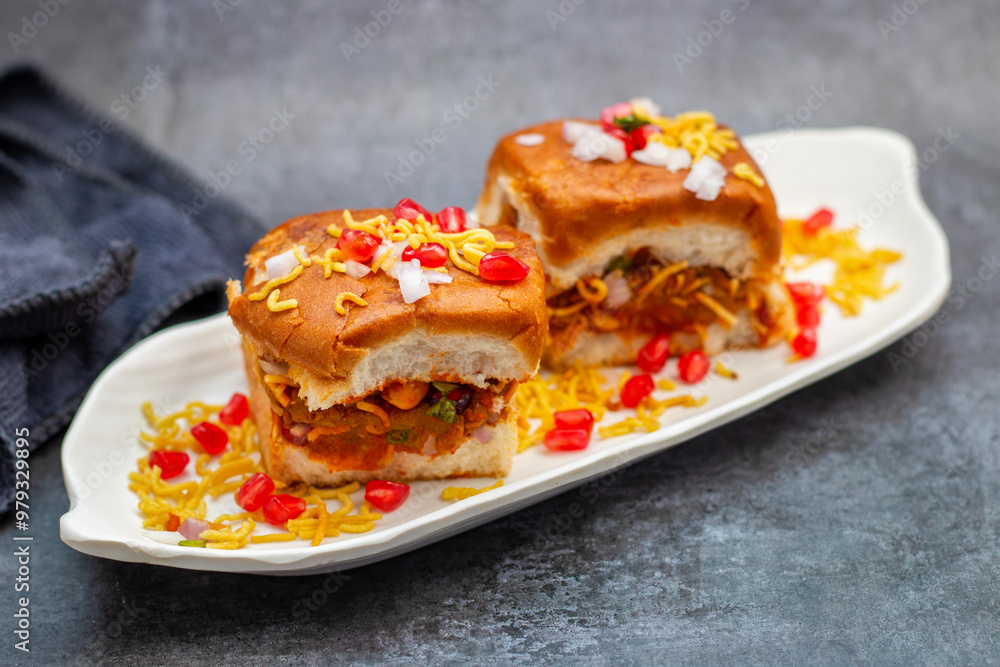 Dabeli is a spicy Indian street food made with a potato filling ...