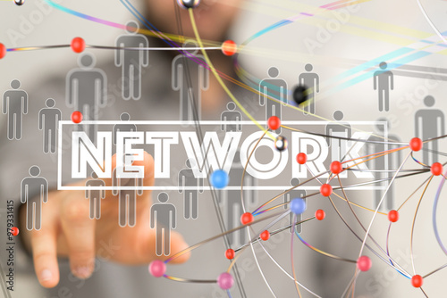 Global network. Blockchain....