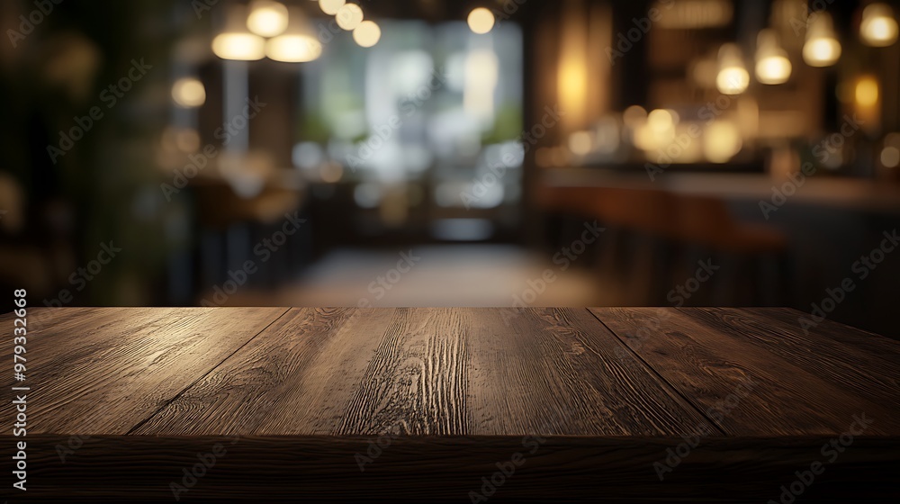 blank wooden table in the restaurant blank wooden table in the restaurant