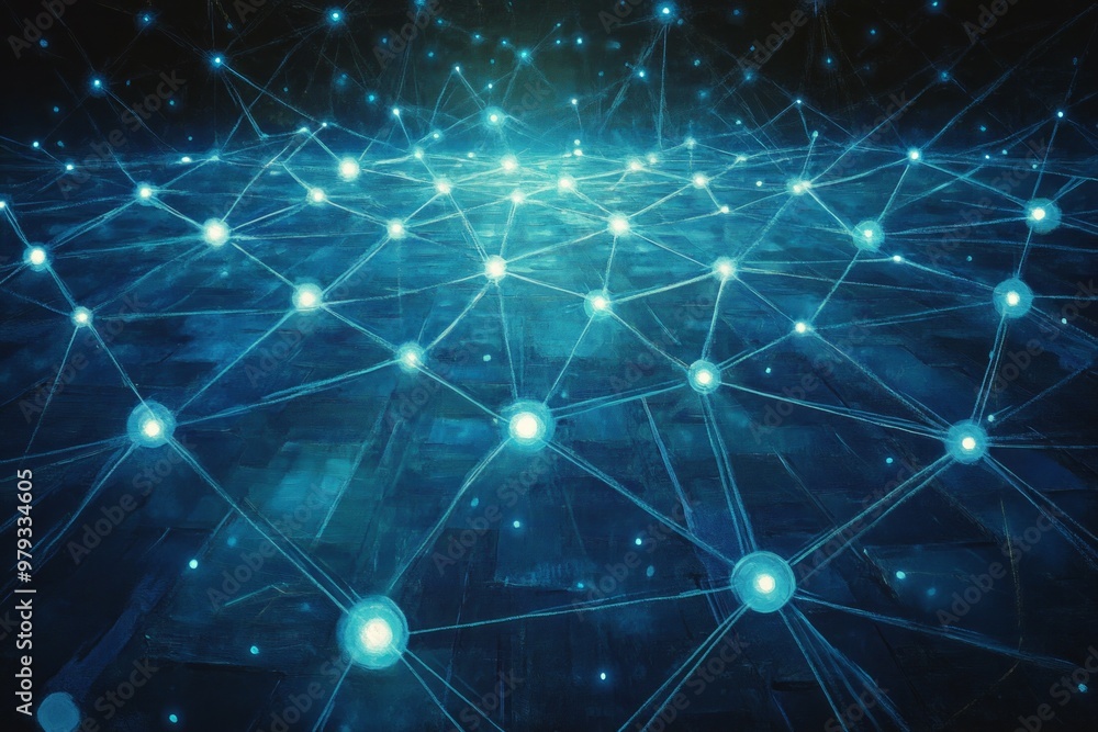 Fototapeta premium The Matrix of Innovation, Digital Transformation