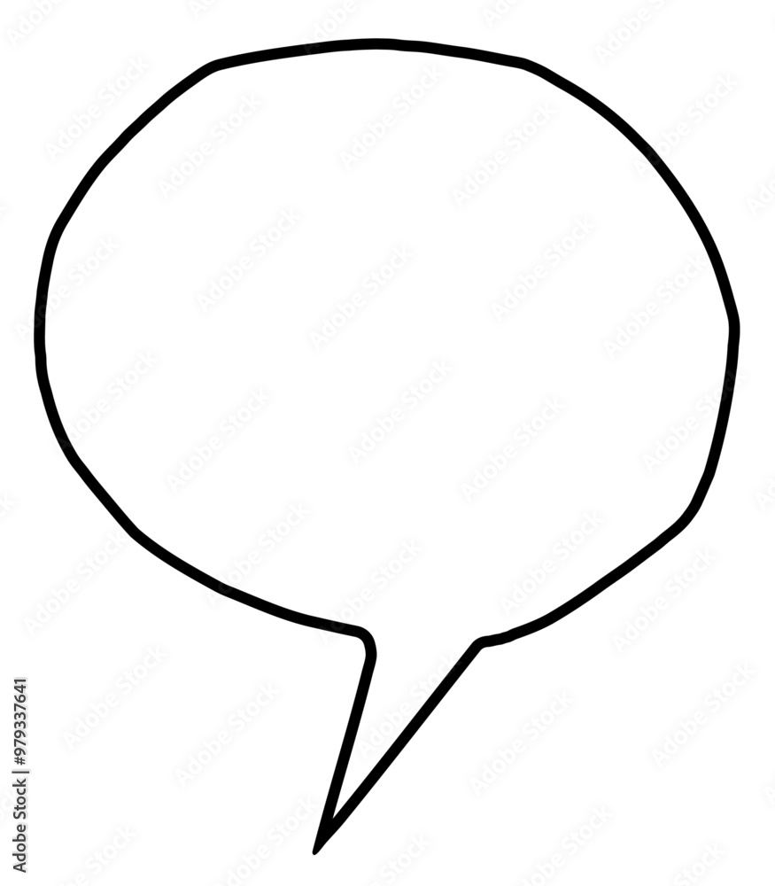 Blank cut out communication message speech bubble with rough edges border and copy space for text, vector design element
Blank cut out communication message speech bubble with rough edges border and copy space for text, vector design element