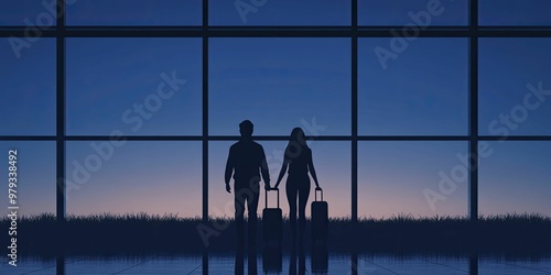 Intimate Moment: A Couple Silhouetted by Soft Natural Light in Front of a Window, Capturing Love and Connection in a Cozy Indoor Setting