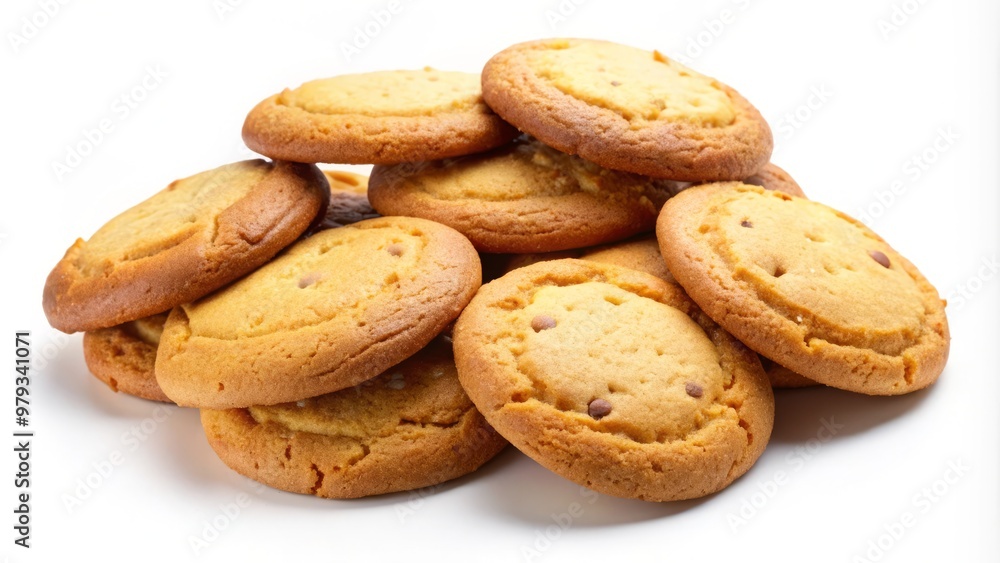 Kariotakia cookies freshly out of the oven, perfectly imperfect on a white backdrop Kariotakia cookies freshly out of the oven, perfectly imperfect on a white backdrop