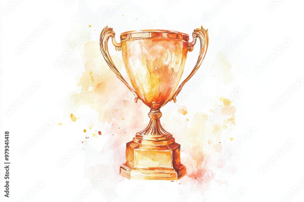 A beautifully illustrated trophy symbolizing victory and achievement in competitions and awards. A beautifully illustrated trophy symbolizing victory and achievement in competitions and awards.
