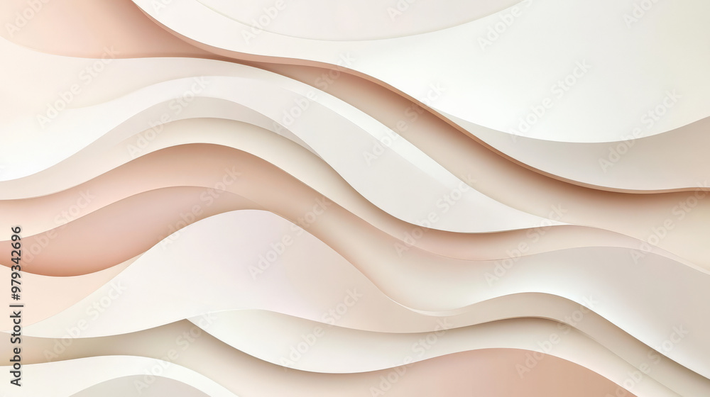 A calming paper cut wave background with smooth, flowing layers in soft white, beige, and pale pink, creating a serene, minimalist design. A calming paper cut wave background with smooth, flowing layers in soft white, beige, and pale pink, creating a serene, minimalist design.