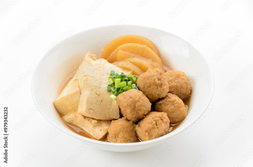 豆腐と鶏団子の煮物