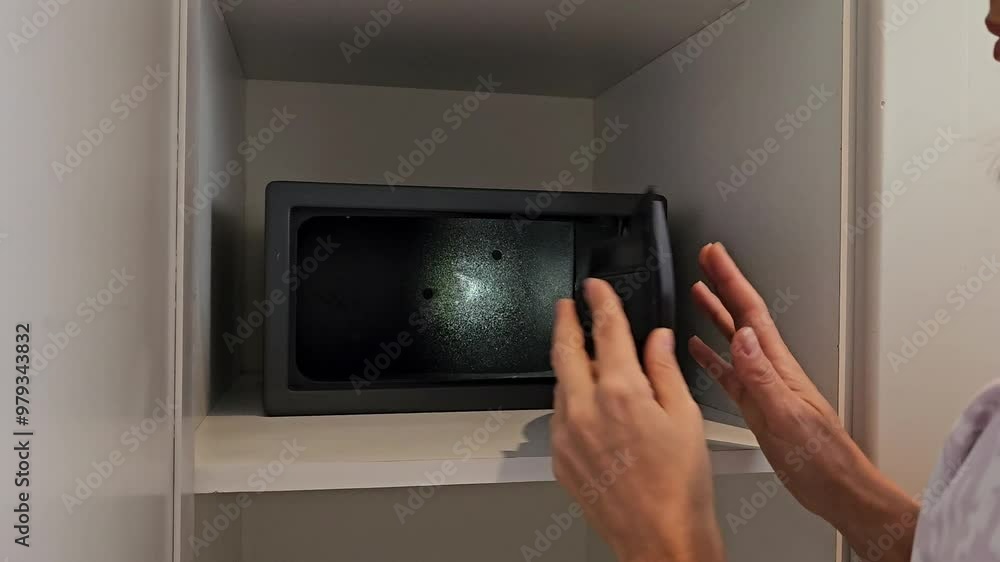 Female guest shocked to find empty safe in hotel room Female guest shocked to find empty safe in hotel room