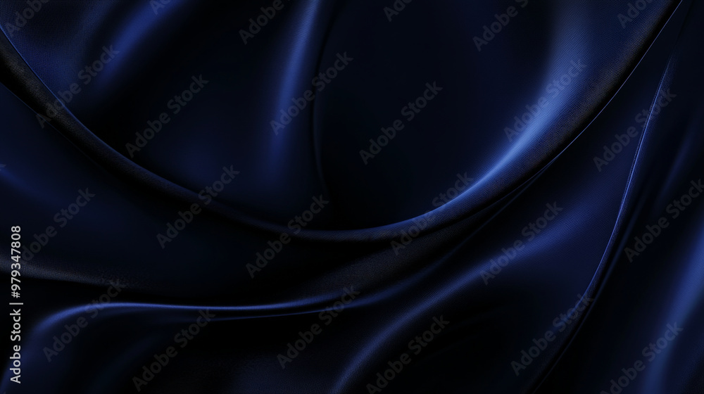 Fototapeta premium A sleek dark gradient of deep cobalt blue fading into black, with smooth lighting and subtle gloss for a modern, luxurious effect.