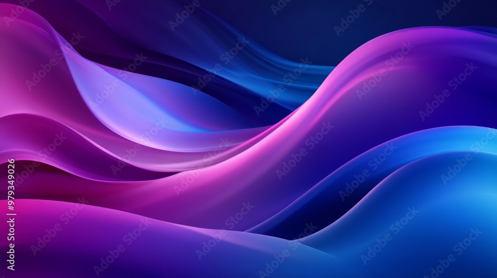 A vibrant abstract background with a smooth gradient transitioning from deep purple to electric blue, with soft dynamic waves creating a sense of movement. A vibrant abstract background with a smooth gradient transitioning from deep purple to electric blue, with soft dynamic waves creating a sense of movement.
