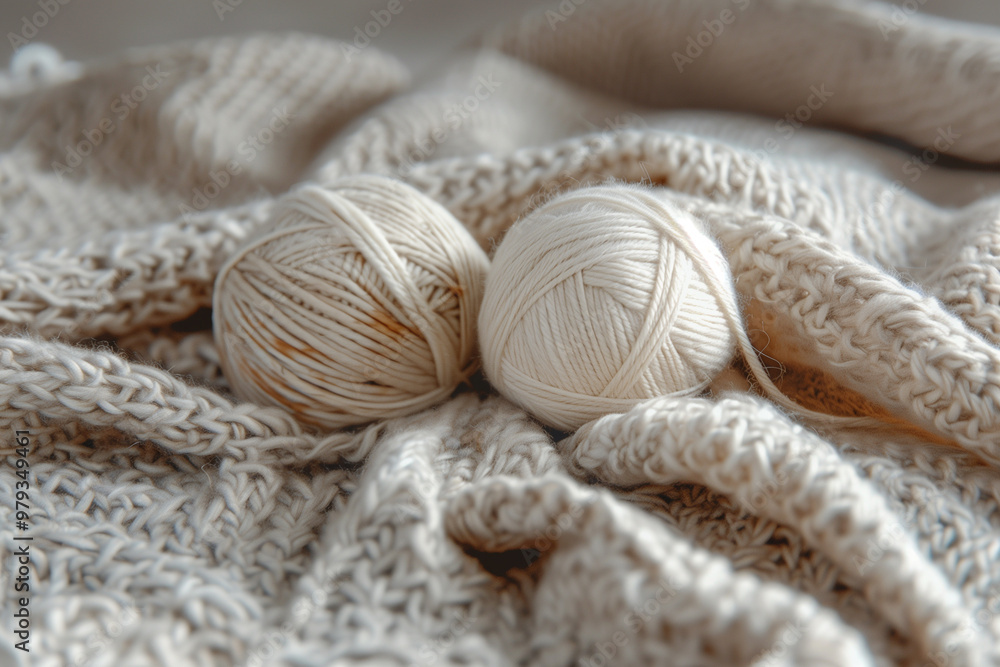 close up of knitting yarn close up of knitting yarn