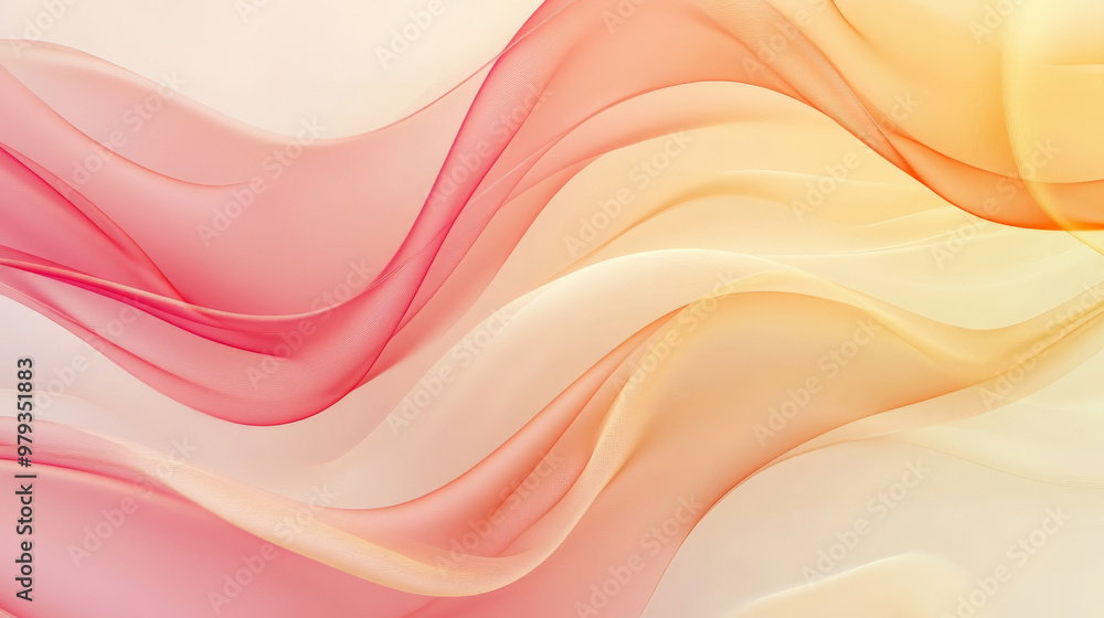 Gradient background blending from soft coral to pastel yellow, with flowing dynamic shapes forming smooth, abstract lines across the image. Gradient background blending from soft coral to pastel yellow, with flowing dynamic shapes forming smooth, abstract lines across the image.