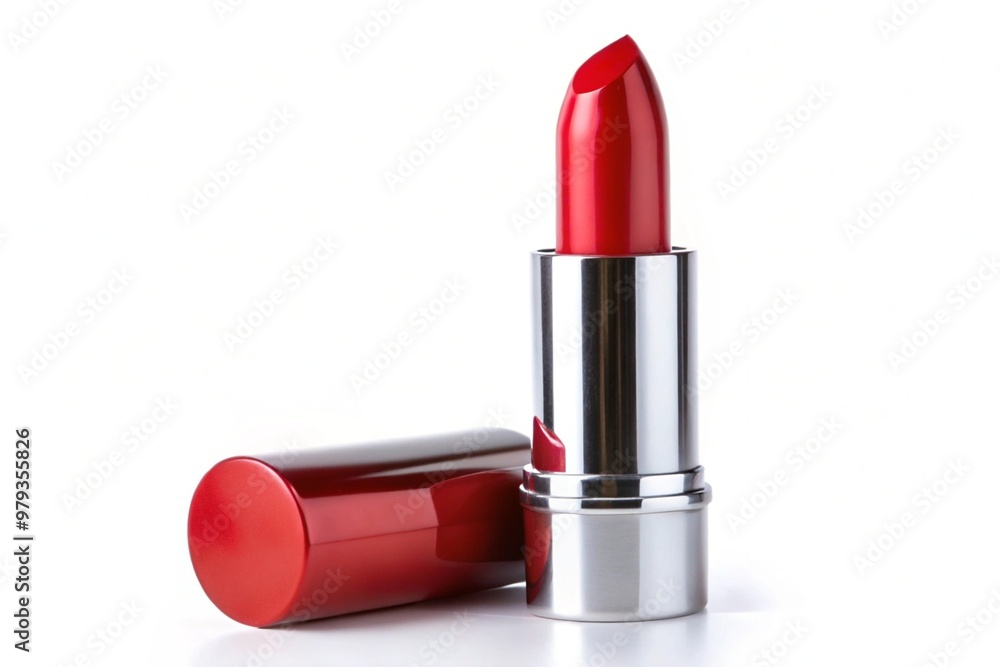 Red lipstick isolated on white Red lipstick isolated on white