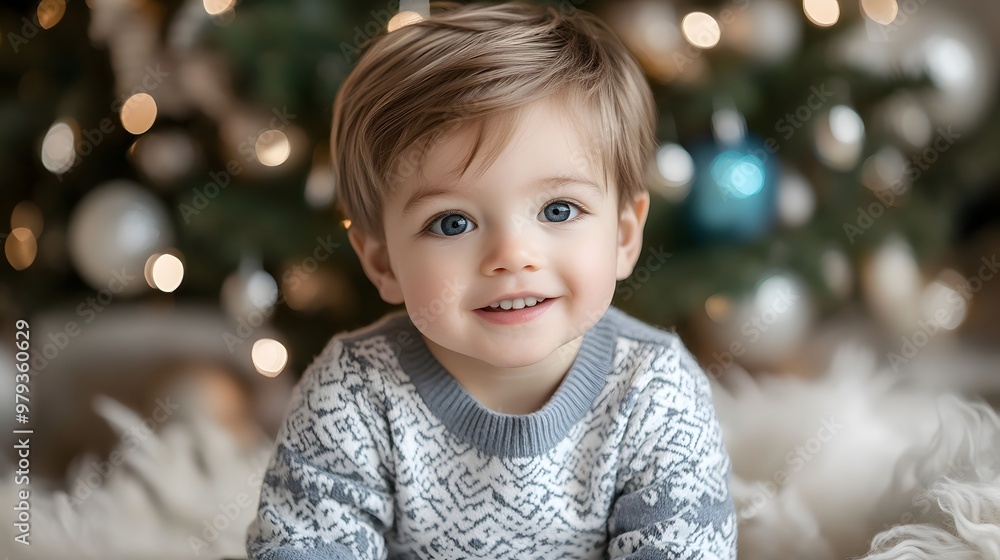 Photo of an adorable little boy with light brown hair with highlights, blue eyes Photo of an adorable little boy with light brown hair with highlights, blue eyes