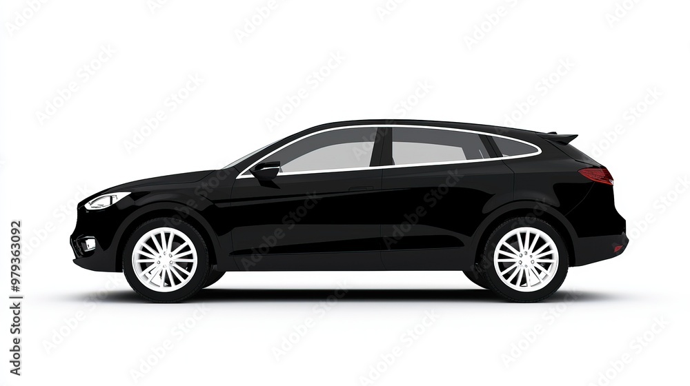 Sleek, Modern Black SUV Vehicle Sleek, Modern Black SUV Vehicle