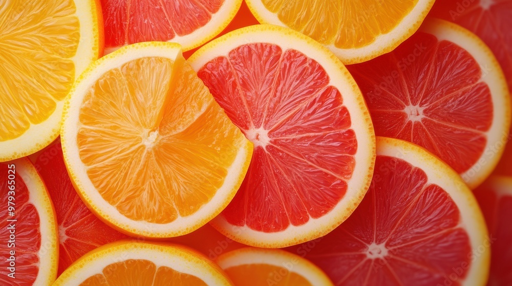 A close up of a pile of oranges and grapefruits, AI A close up of a pile of oranges and grapefruits, AI