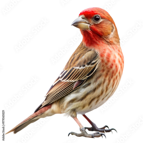 House finch isolated on transparent background