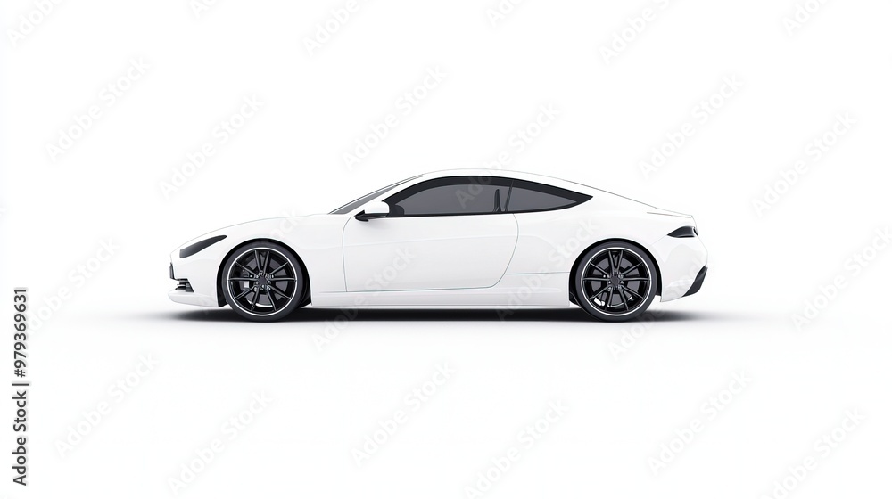 Fototapeta premium Sleek Modern Sports Car Image Description