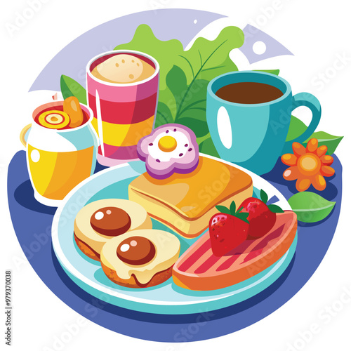 Breakfast Vector Illustration