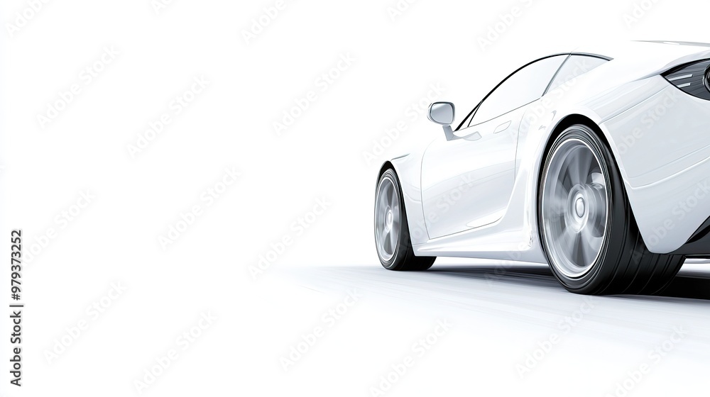 Sleek Modern Sports Car in Motion Sleek Modern Sports Car in Motion